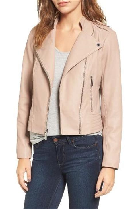 michael kors pink leather moto jacket|michael kors motorcycle jackets.